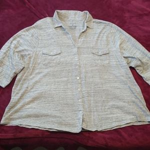 Half sleeve button up shirt